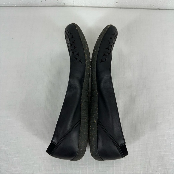 Merrell Women's Size 7.5 Mimix Haze Black Leather Cut Out Slip On Ballet Flats - Picture 8 of 13